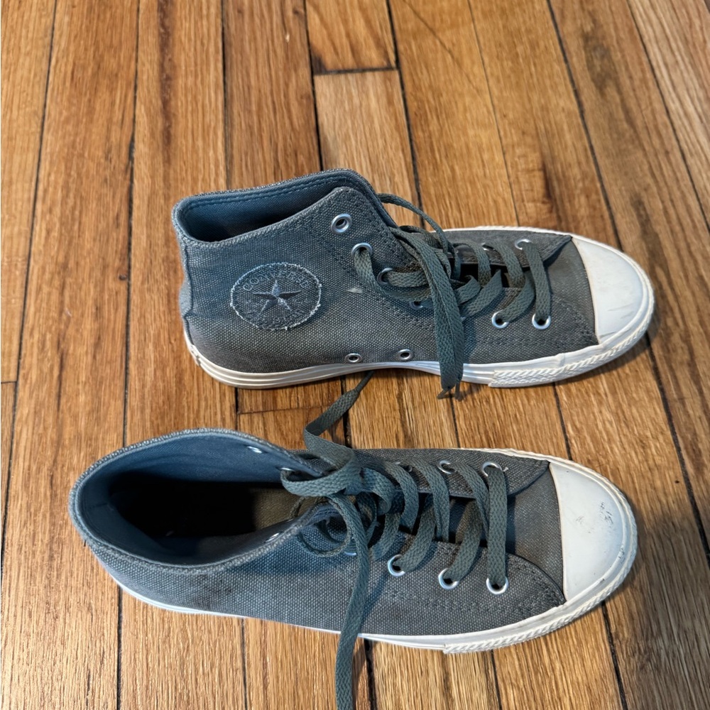 Converse High-Top Sneakers in Green